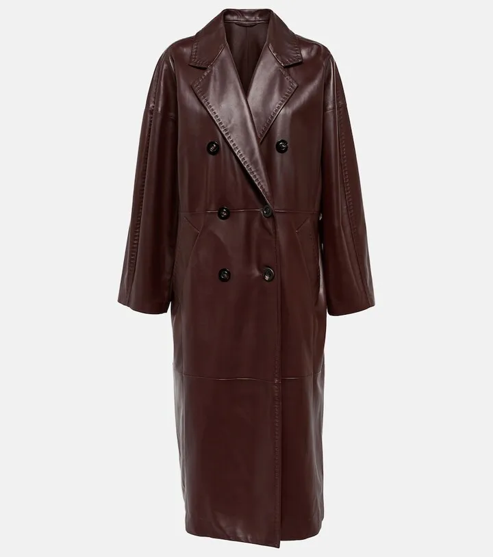 Ussuri leather coat