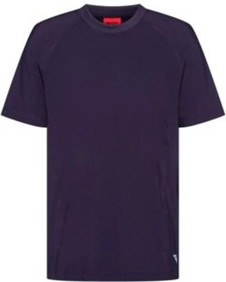 Slim-fit stretch-jersey T-shirt with decorative reflective logo
