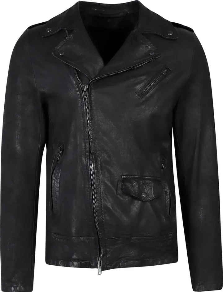 Leather biker jacket