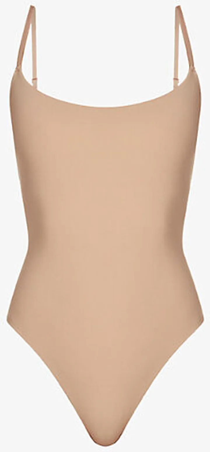 Womens Sienna Fits Everybody Scoop-neck Stretch-jersey Body