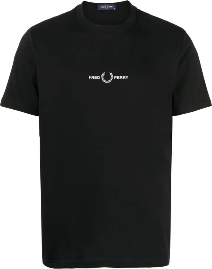 logo-embroidery cotton T-shirt