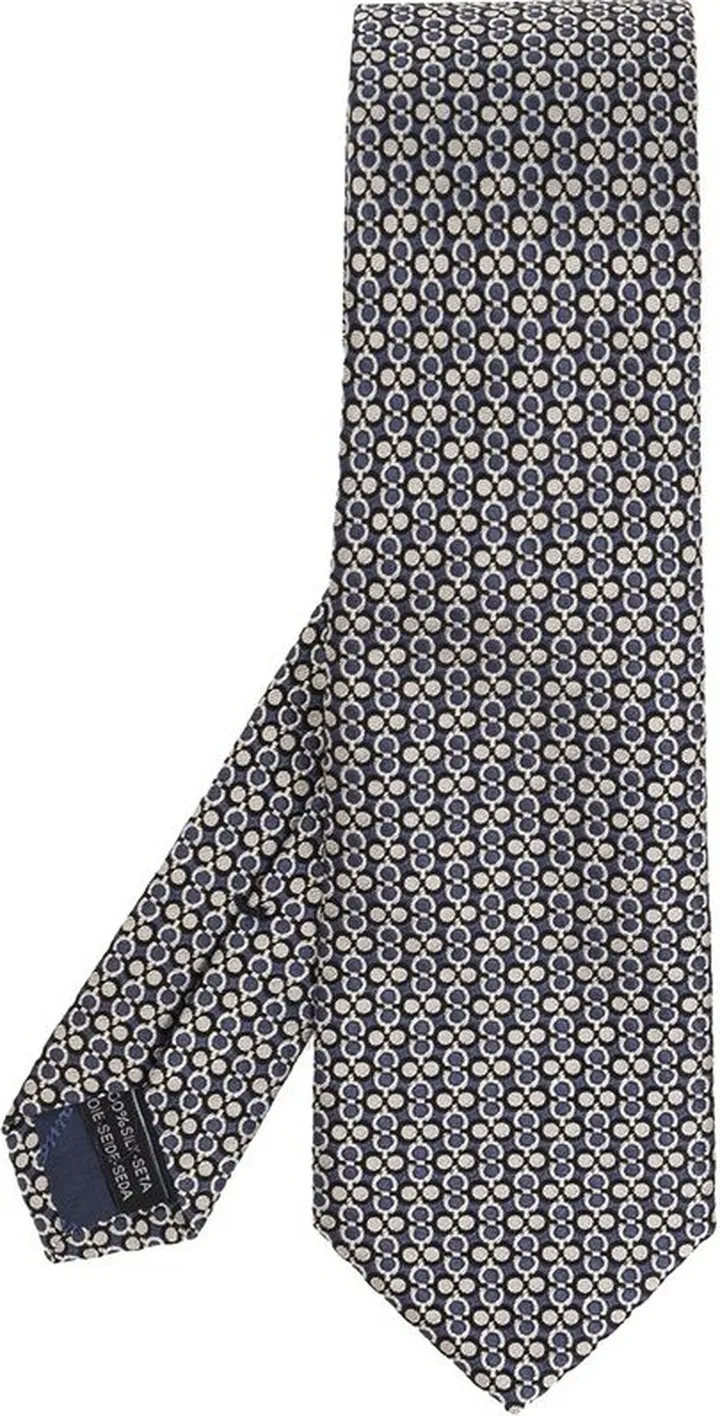 Salvatore Ferragamo Logo Detailed Tie