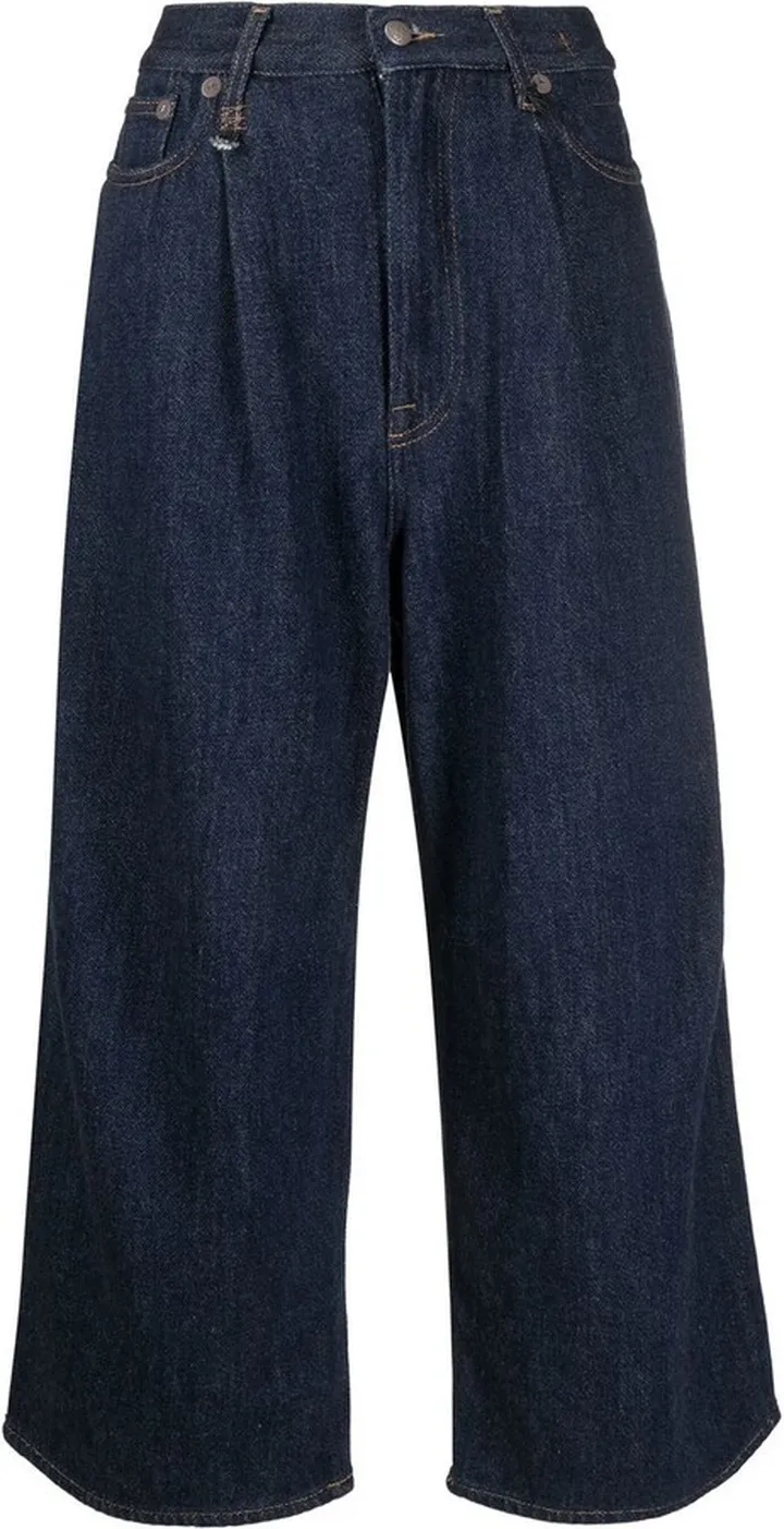 Wide-Leg Denim Jeans