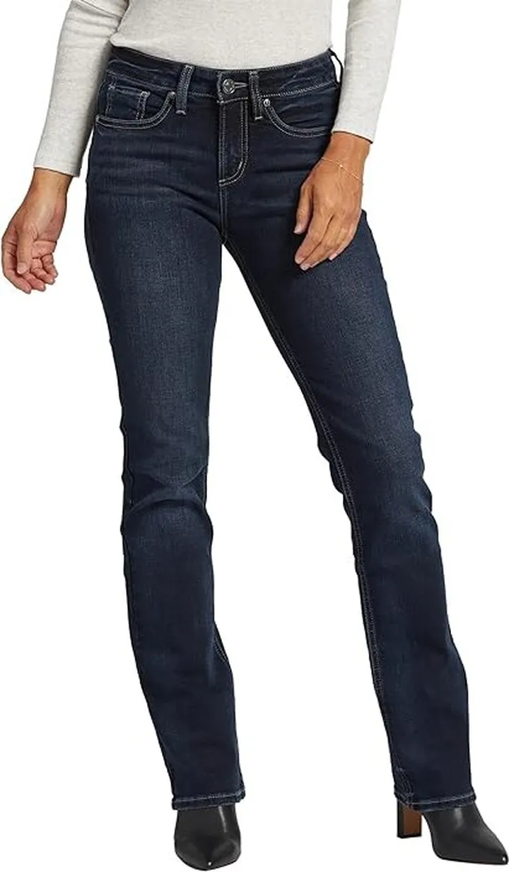 Silver Jeans Co. Suki Mid-Rise Slim Bootcut Jeans L93616COO411 (Indigo) Women's Jeans