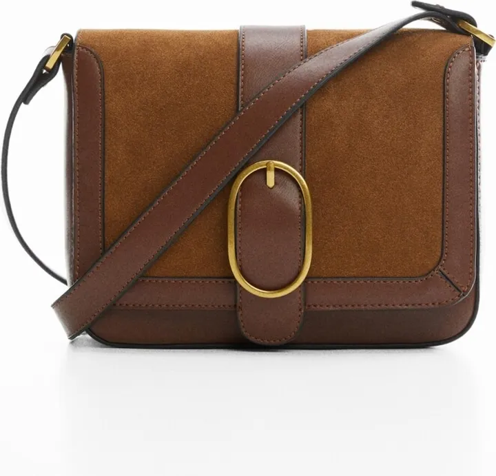 Mango Women's Buckle Cross-Body Bag