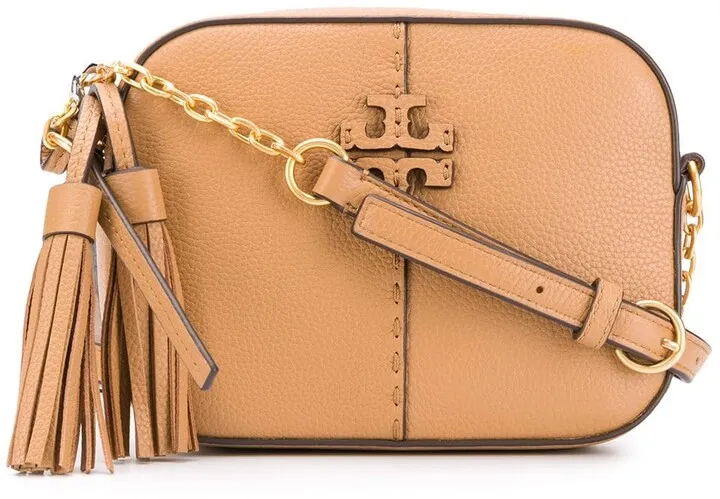 Stitched Logo-Plaque Cross-Body Bag