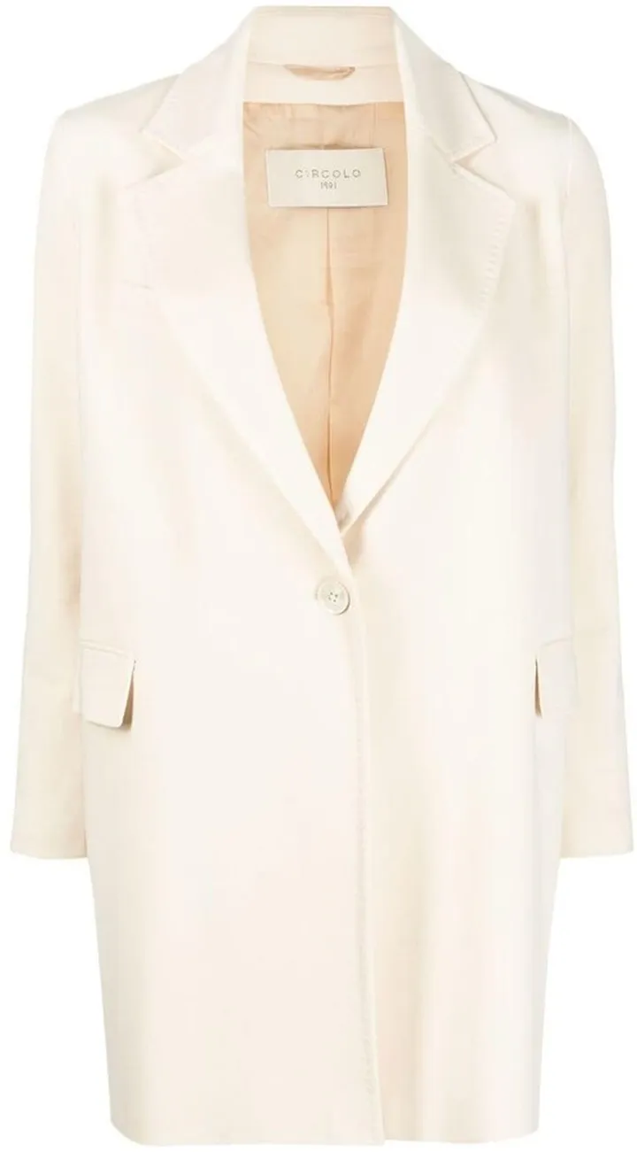 Single-Breasted Midi Coat