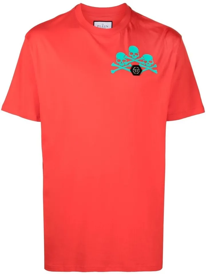 skull-print detail T-shirt
