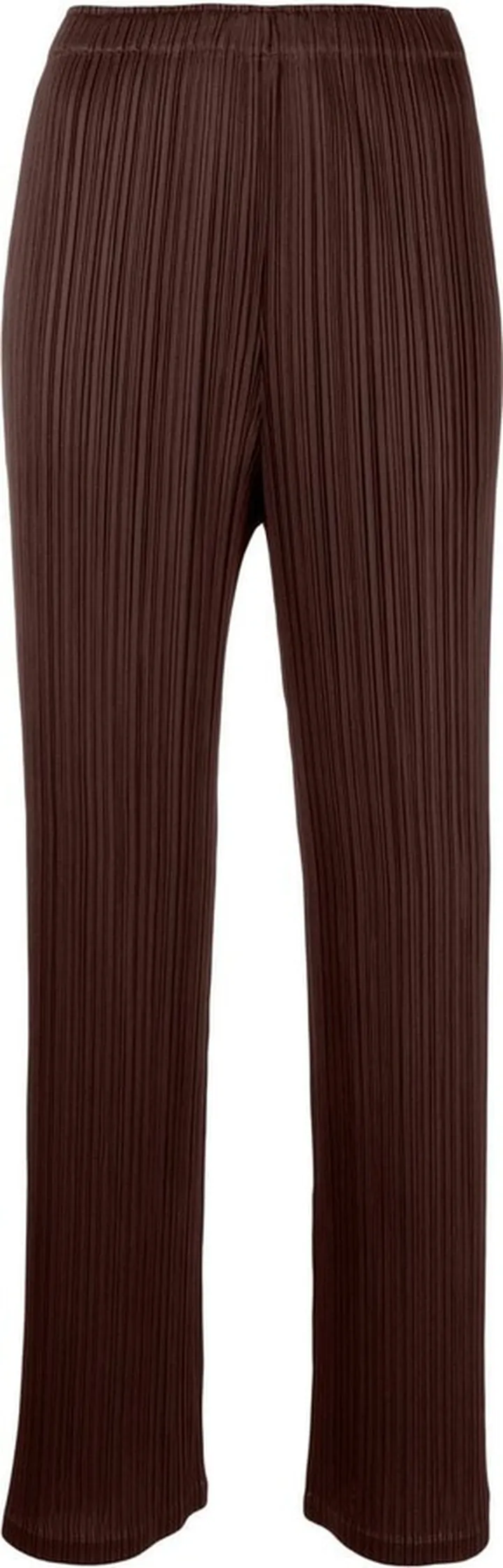 Pleated Straight-Leg Trousers