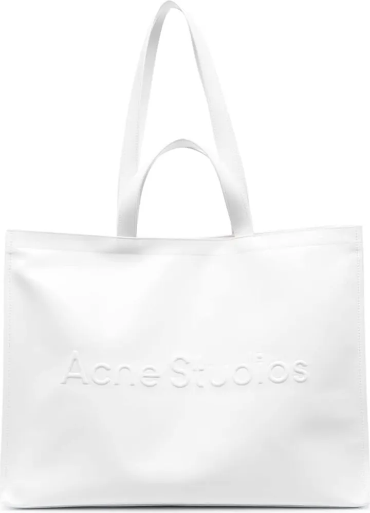 Embossed-Logo Tote Bag