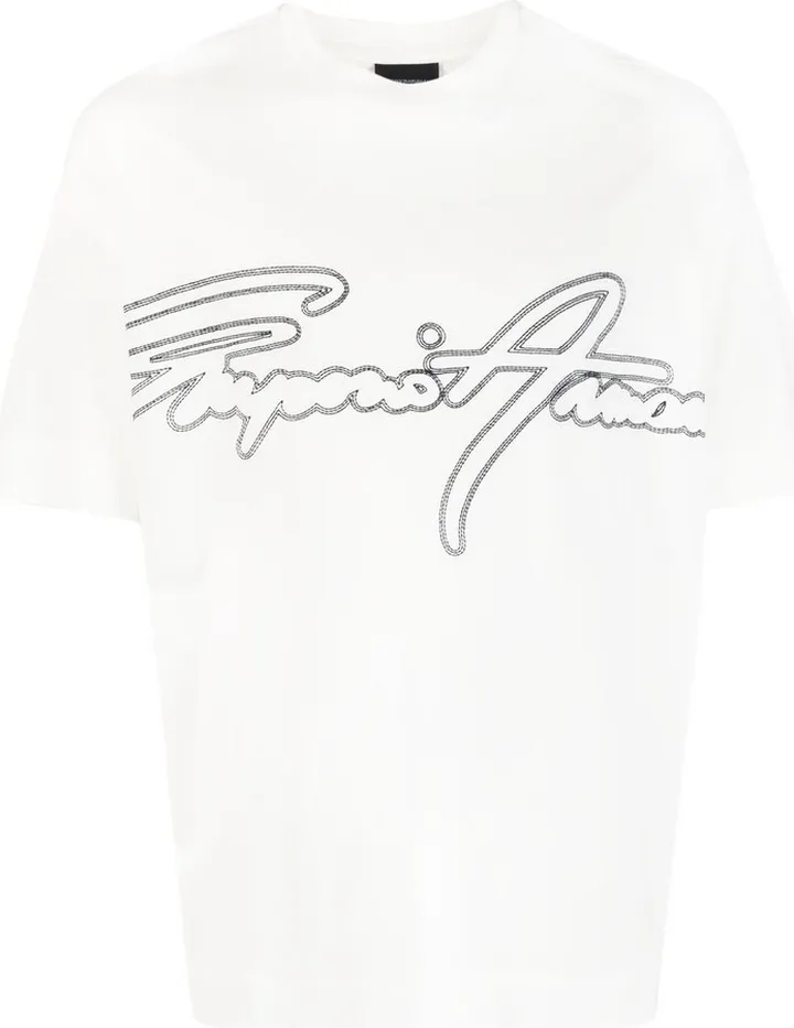 logo-embroidered short-sleeve T-shirt