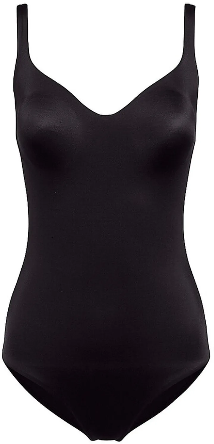 Formfitting Sleeveless V-Neck Bodysuit