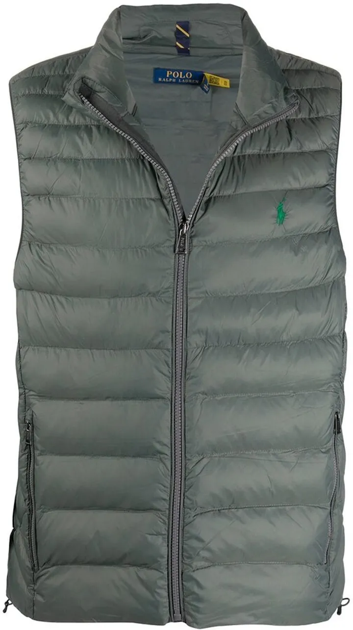 Logo-Embroidered Quilted Gilet