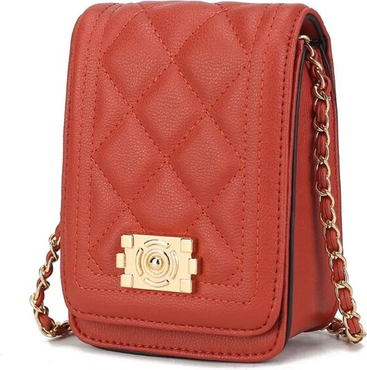 MKF Collection by Mia K Gemma Crossbody Handbag - Orange