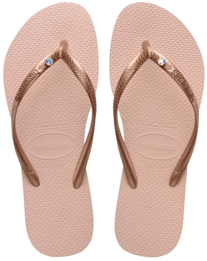 Havaianas Kids Slim Crystal Sw Ii Flip Flop Sandals Women's Shoes