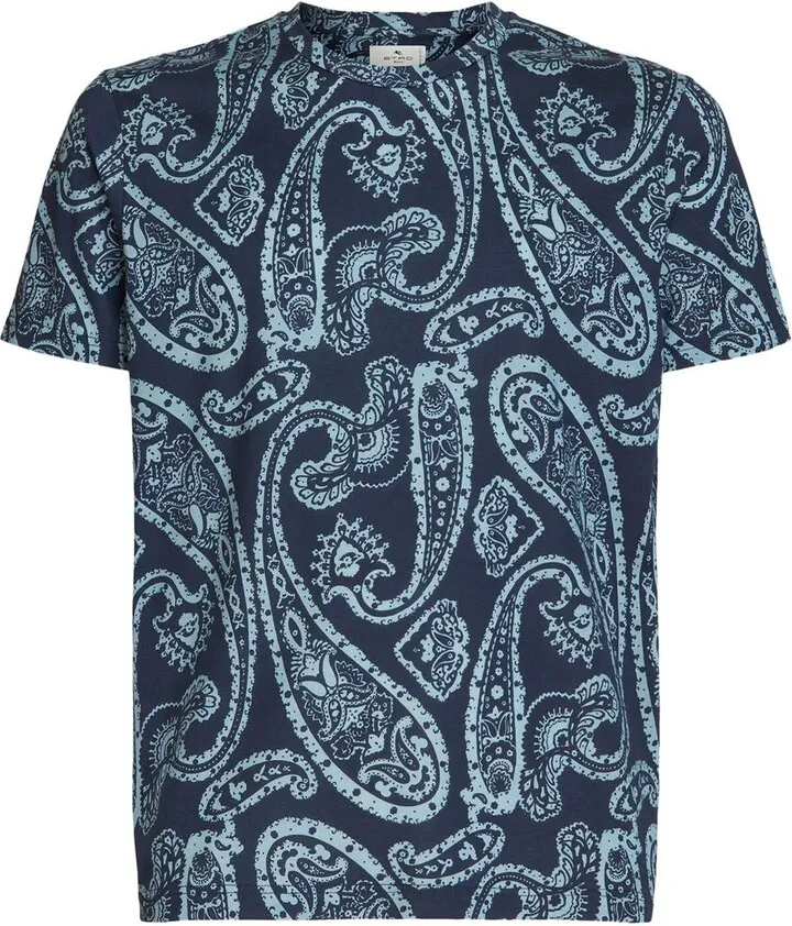 paisley-print cotton T-shirt
