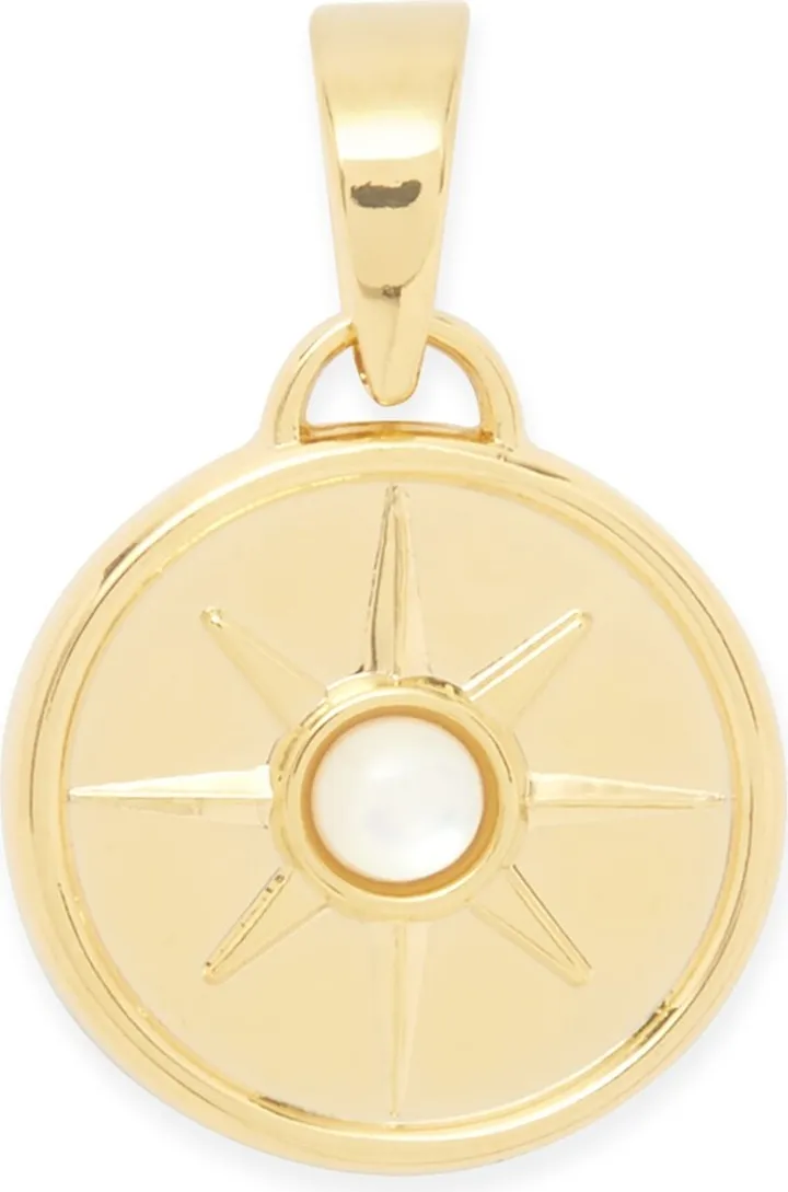 brook & york 14K Gold-Plated Rosa Cultured Mother of Pearl Charm