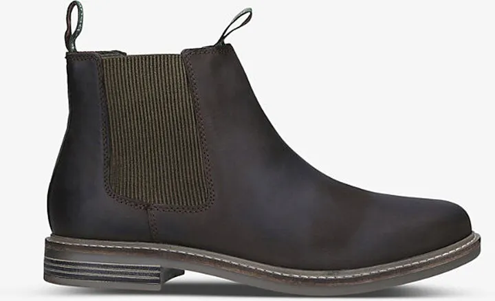 Mens Brown Farsley Leather Chelsea Boots
