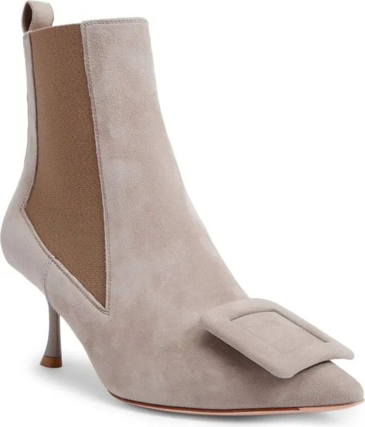 Roger Vivier Suede Viv' In The City Ankle Boots 65