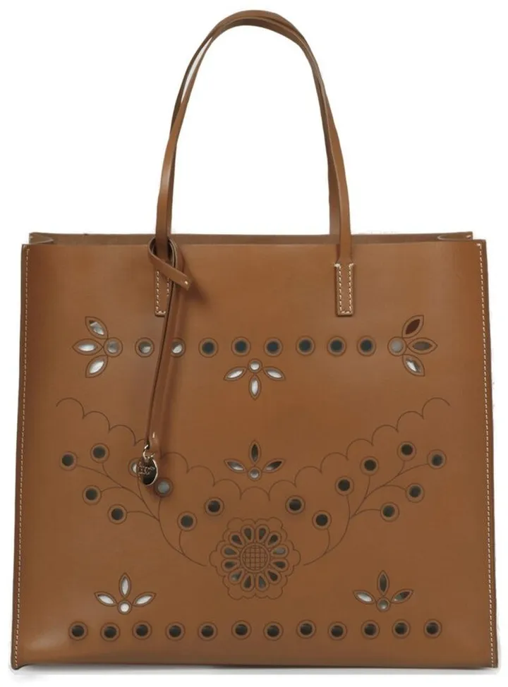 REDValentino Perforated Detail Tote Bag