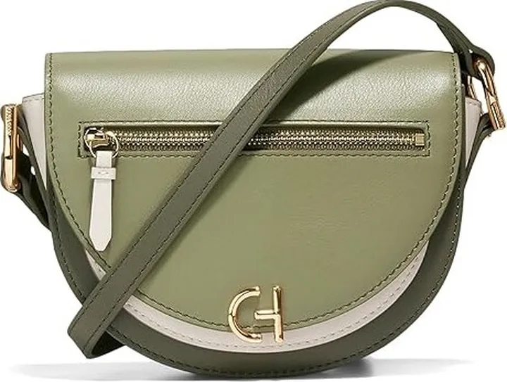 Cole Haan Crescida Crossbody (Tea Leaf Color-Block) Cross Body Handbags