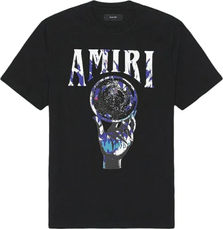 Amiri Logo Printed Crewneck T-Shirt