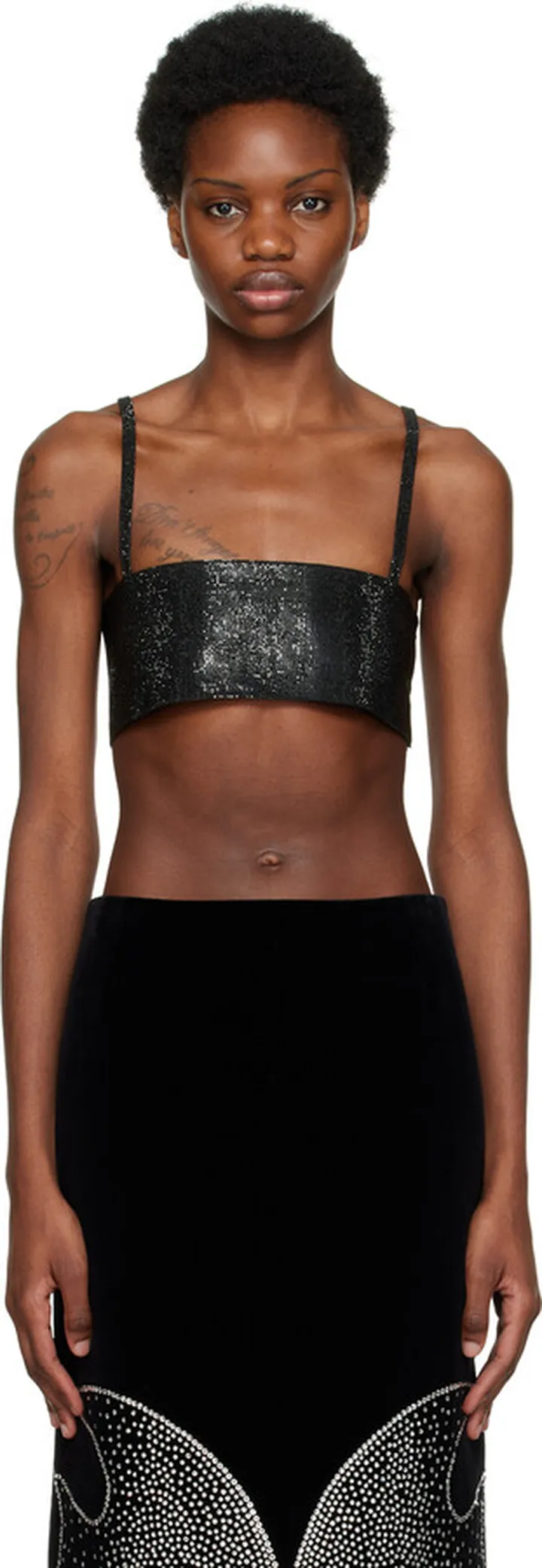 NUÉ Black Charlotte Camisole