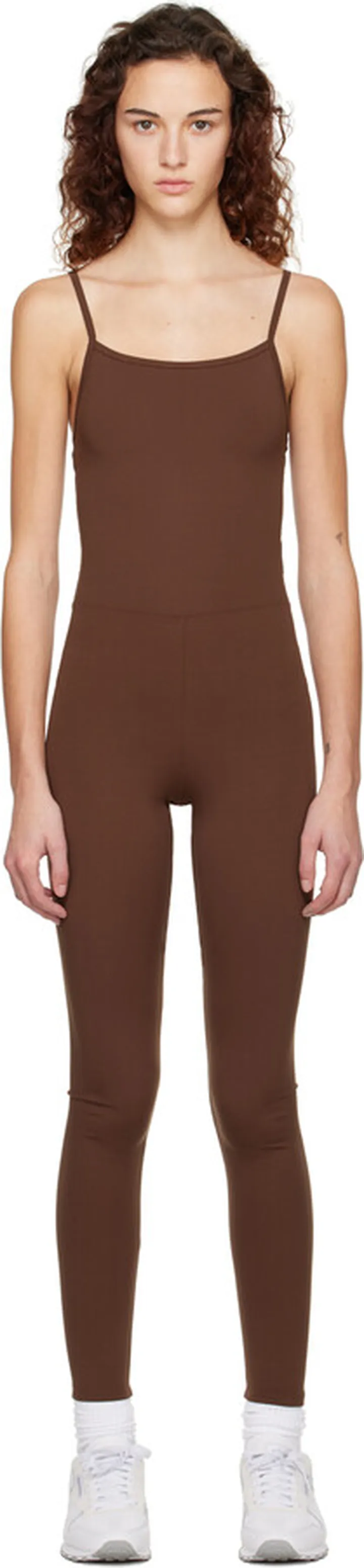 Girlfriend Collective Brown Cami Unitard