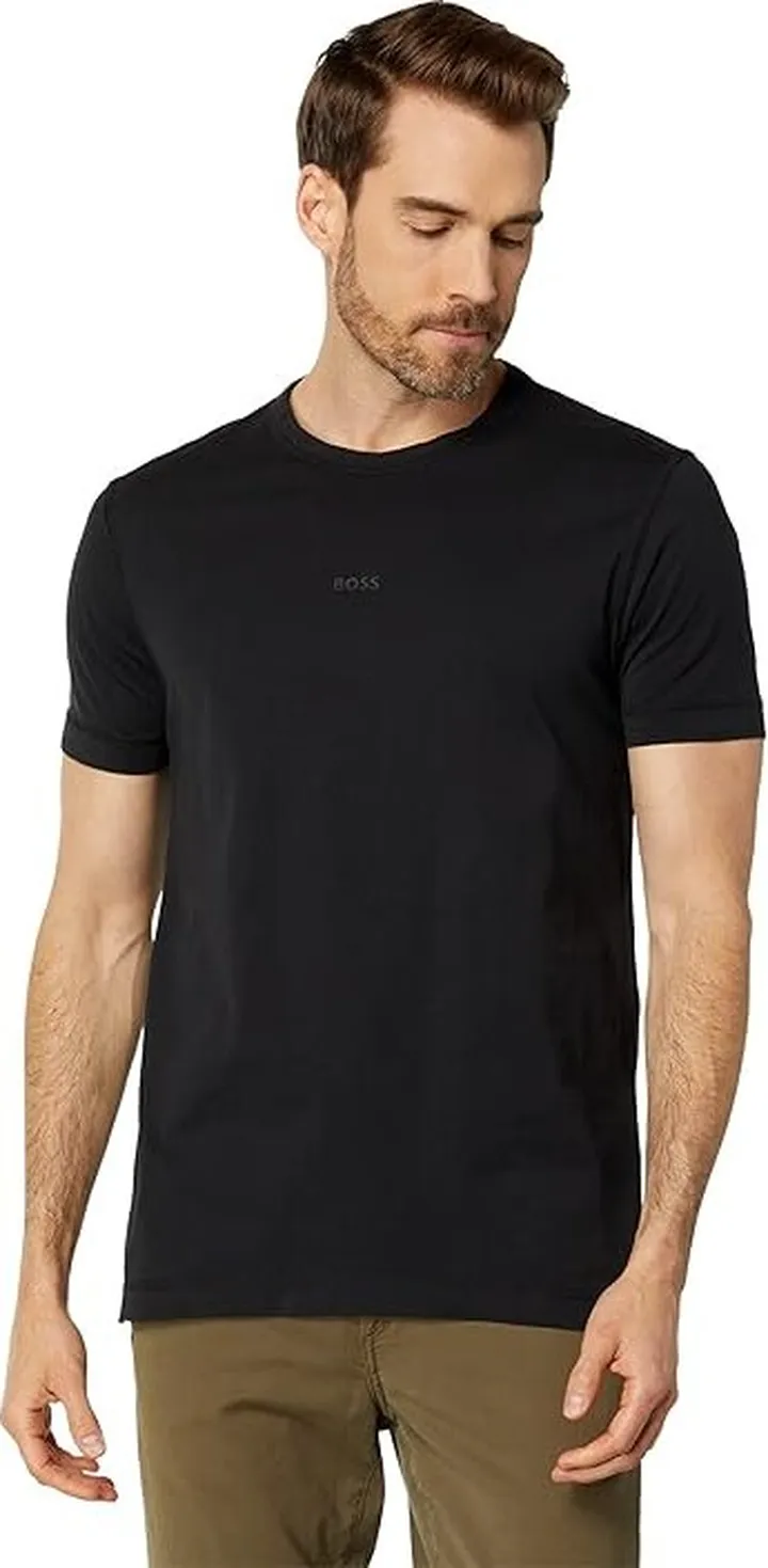 BOSS Tokks Regular Fit Jersey T-Shirt (Black) Men's Clothing