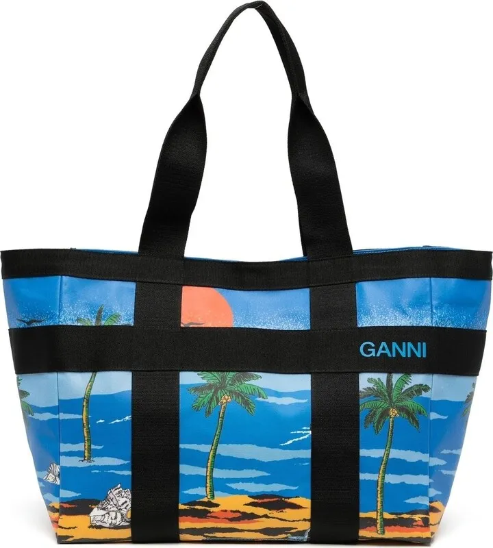 East West canvas tote bag
