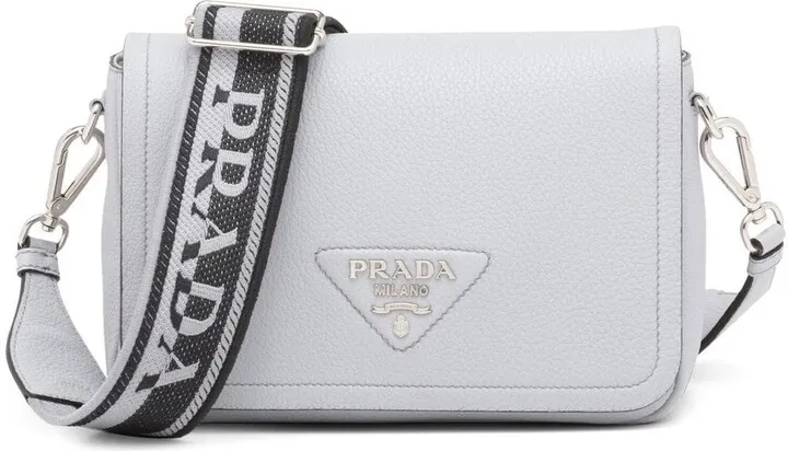 Logo-Plaque Leather Shoulder Bag