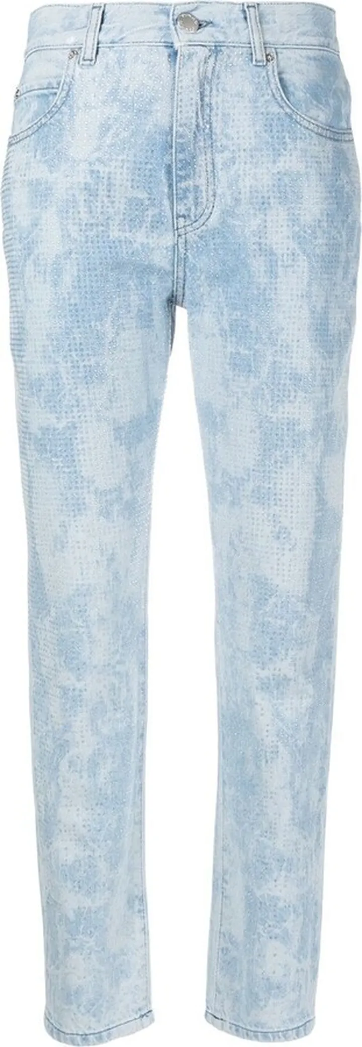 High-Waisted Denim Jeans