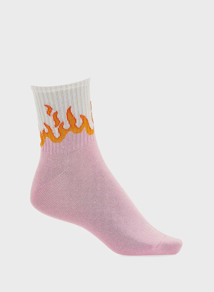 Printed Low-Cut Socks