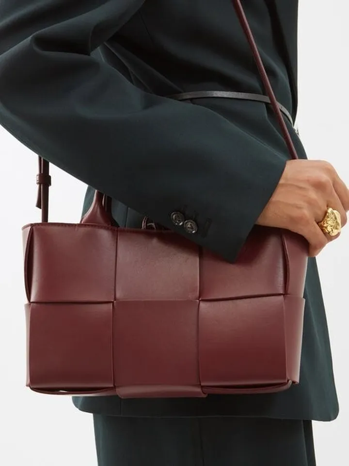 Arco Mini Intrecciato-leather Tote Bag