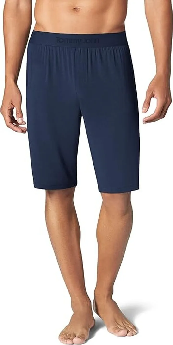 Tommy John Second Skin Sleep Shorts (Dress Blues) Men's Pajama