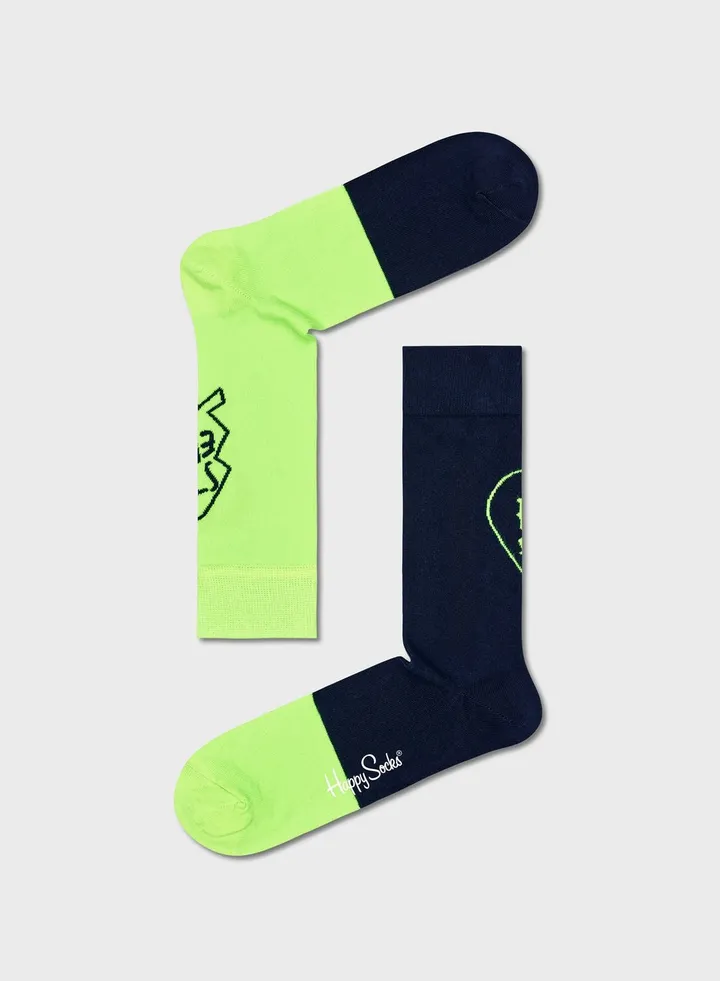 2-Pack Embroidered Crew Sock