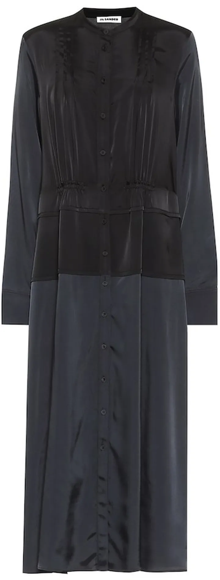 Stretch-twill midi dress