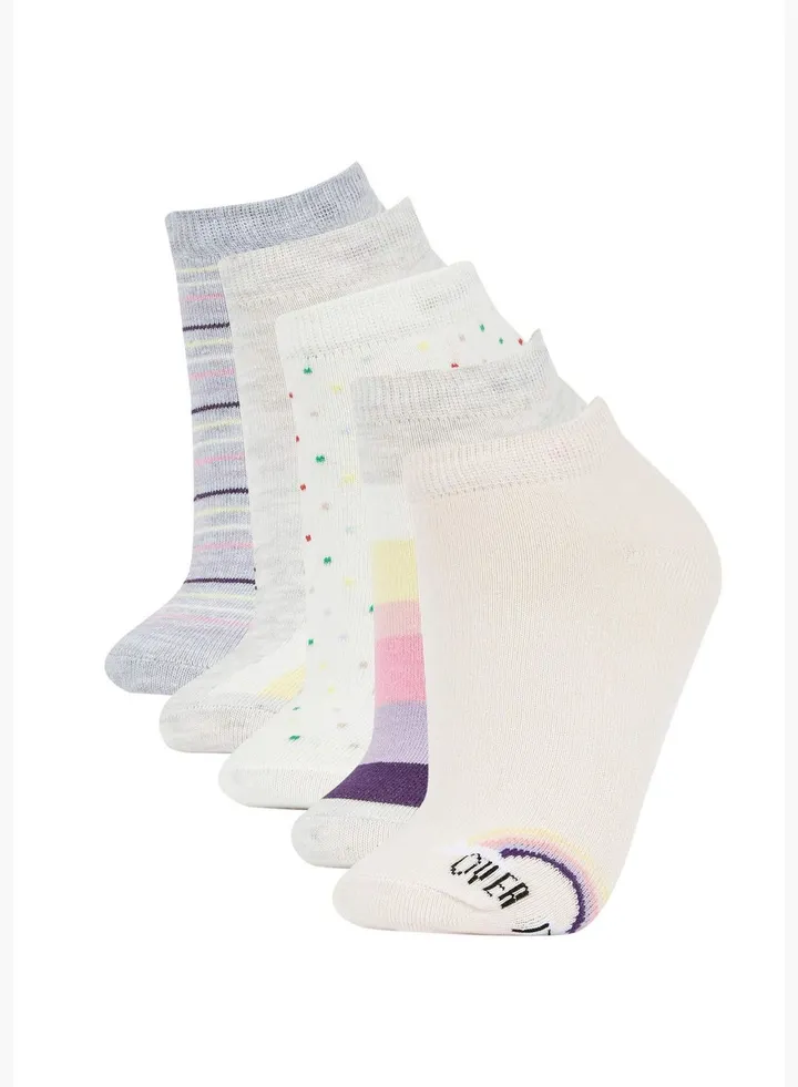 5 Pack Woman Low Cut Low Cut Socks