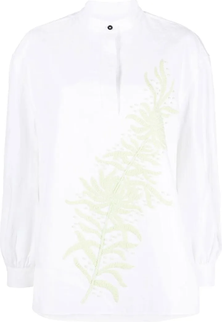 Embroidered Long-Sleeve Tunic