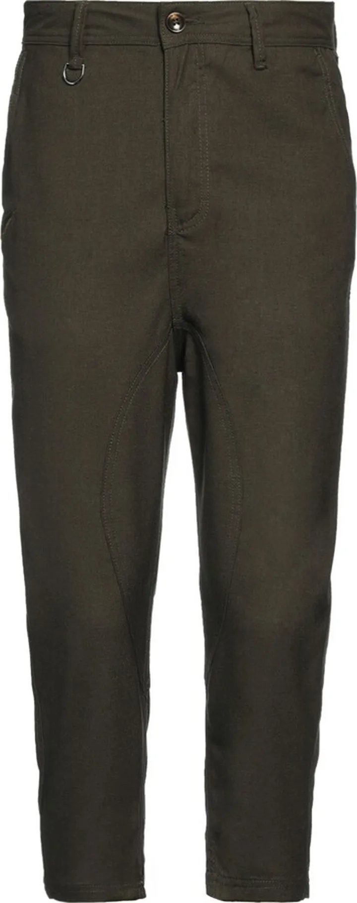 Cropped Pants Military Green