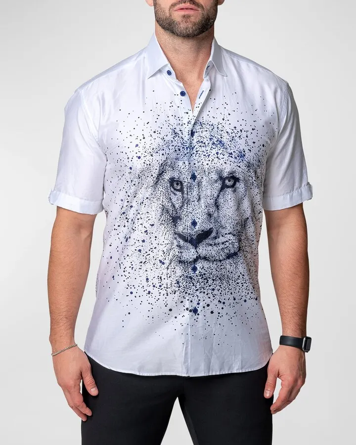 Men's Galileo Lion Dissolve Sport Shirt
