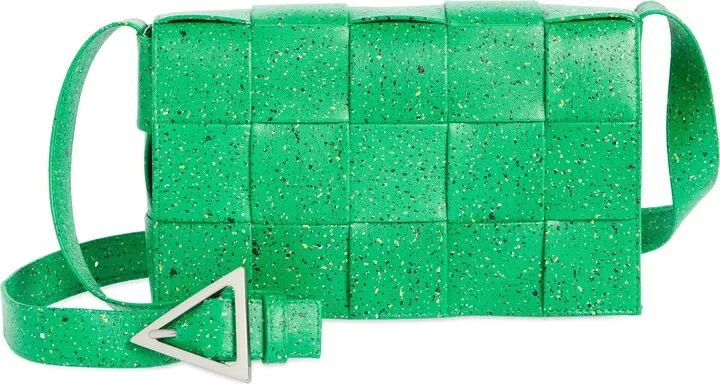 Medium Intrecciato Cassette Leather Crossbody Bag