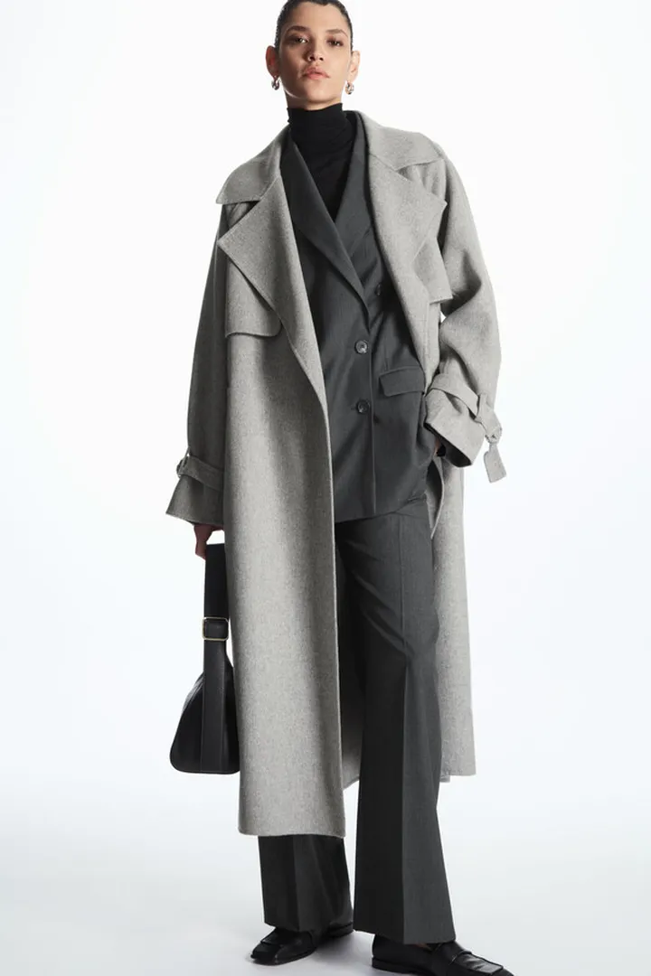 Double-Faced Wool Trench Coat