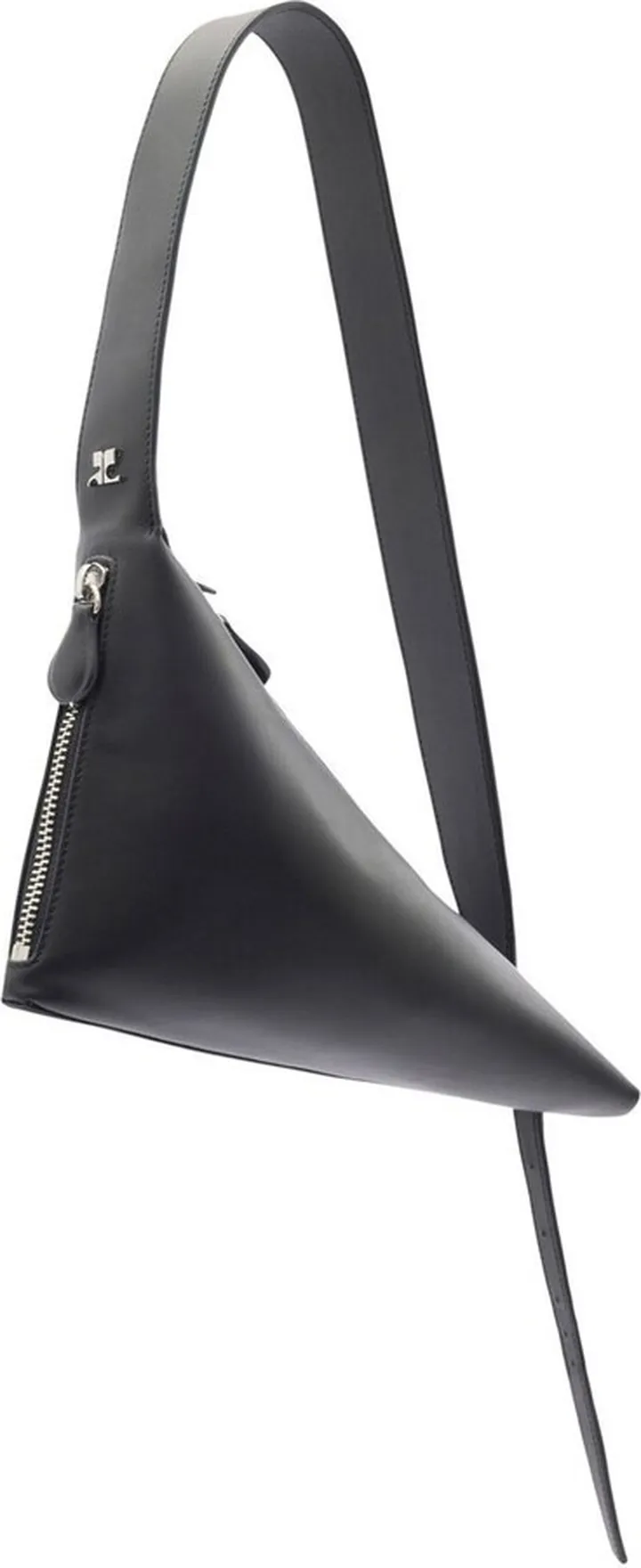 COURRÈGES- Shark Leather Crossbody Bag