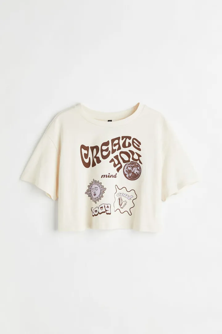 Printed Crop Top
