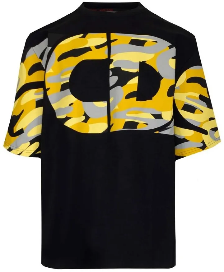 GCDS Logo Printed Crewneck T-Shirt