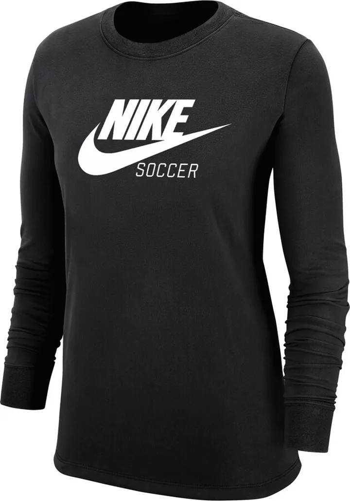 Nike Women's Swoosh Soccer Long-Sleeve T-Shirt in Black
