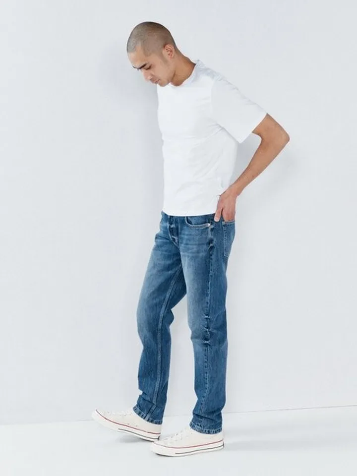 Open Organic-cotton Low-rise Jeans