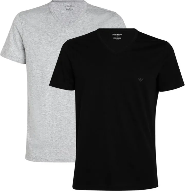 Emporio Armani Cotton V-Neck Eagle T-Shirt