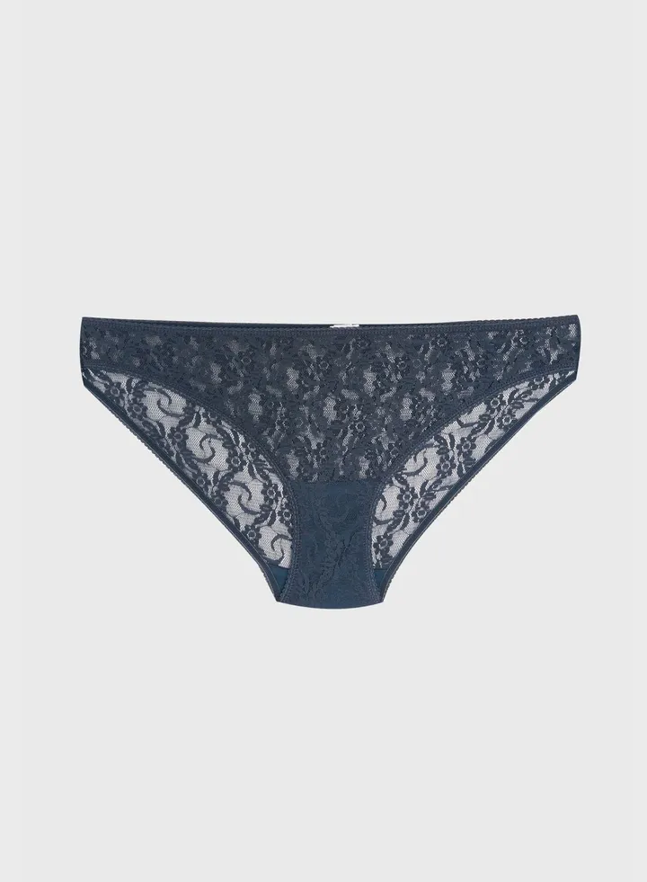 Lace High Leg Bikini Bottom